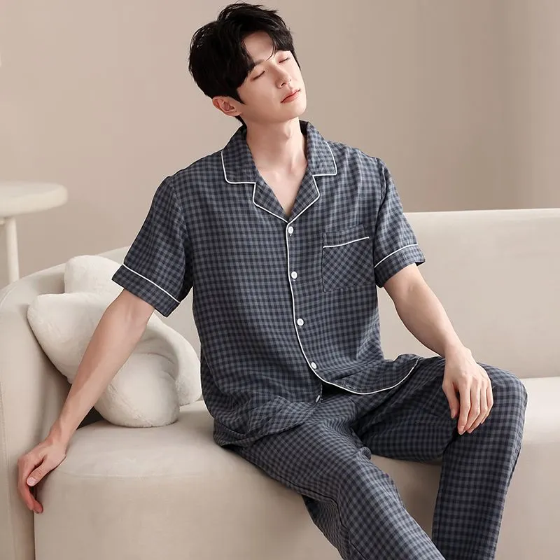 XISHE Men Pajama Sets-4