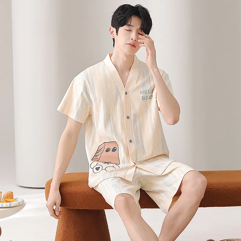 XISHE Men Pajama Sets-4