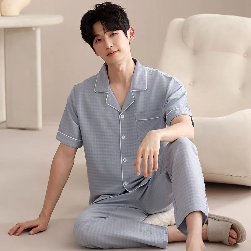 XISHE Men Pajama Sets-4