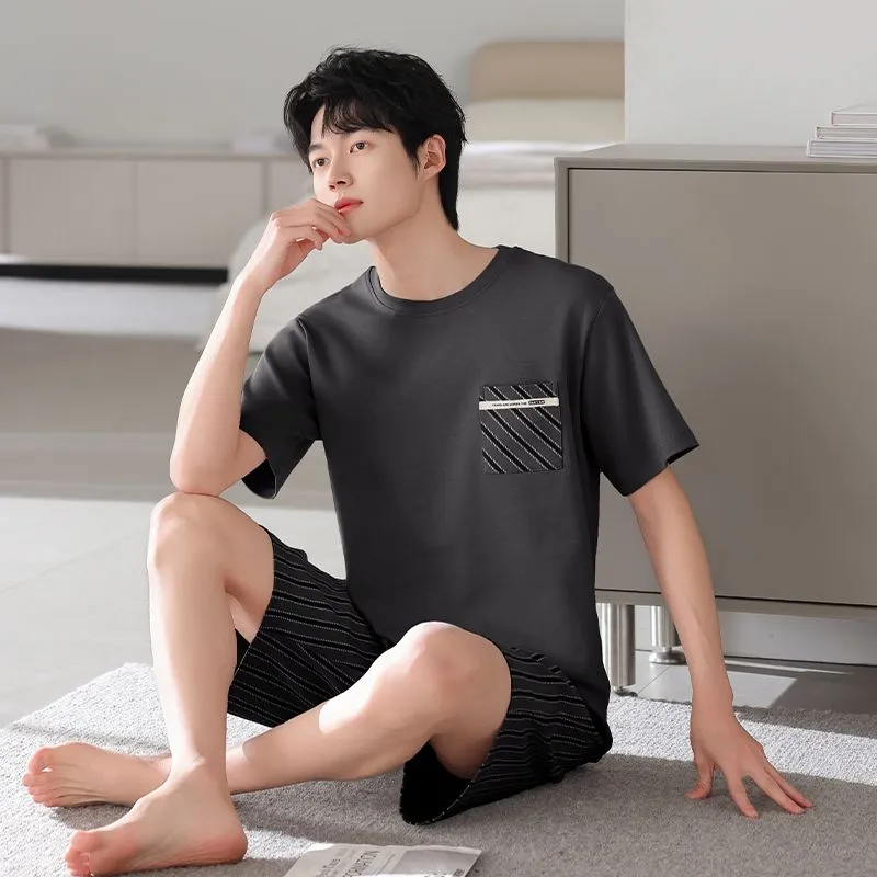 XISHE Men Pajama Sets-11