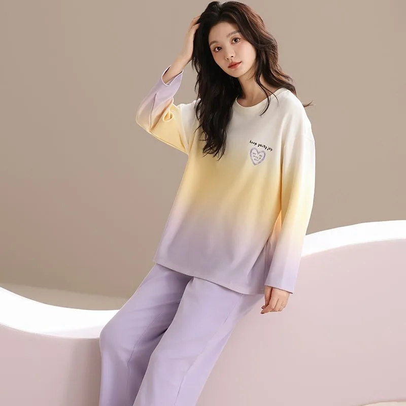 XISHE Pajama Set Women's Light Purple-4