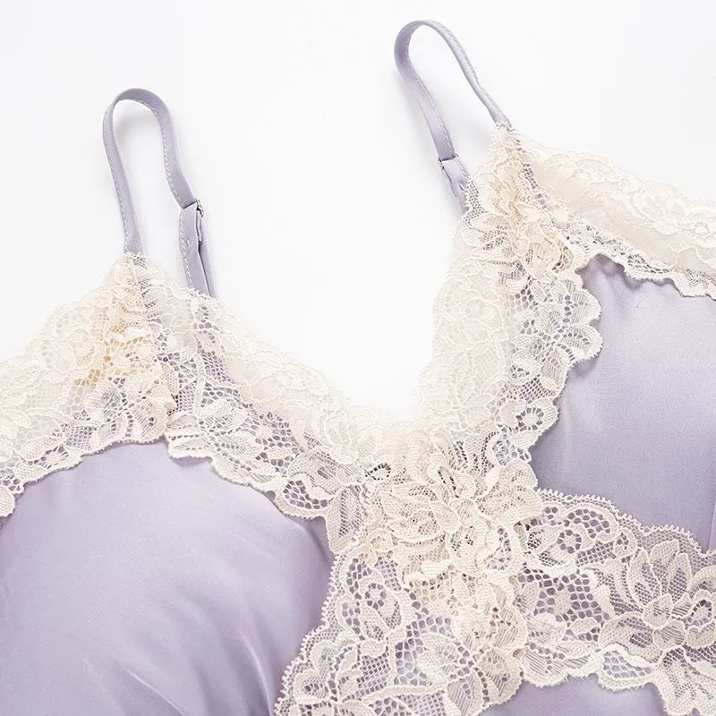 XISHE Pajama Set Women's Light Purple-2
