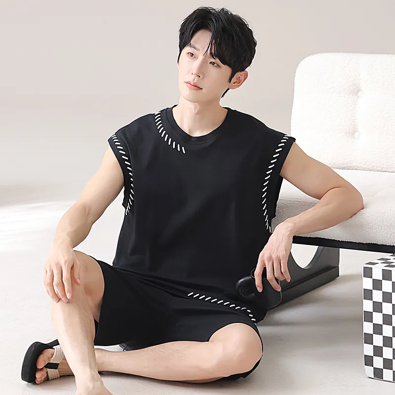 XISHE Men Pajama Sets-5