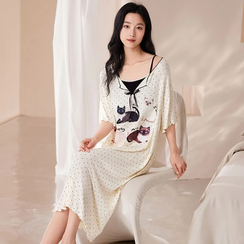 XISHE Nightgown Women's Standard Color-4