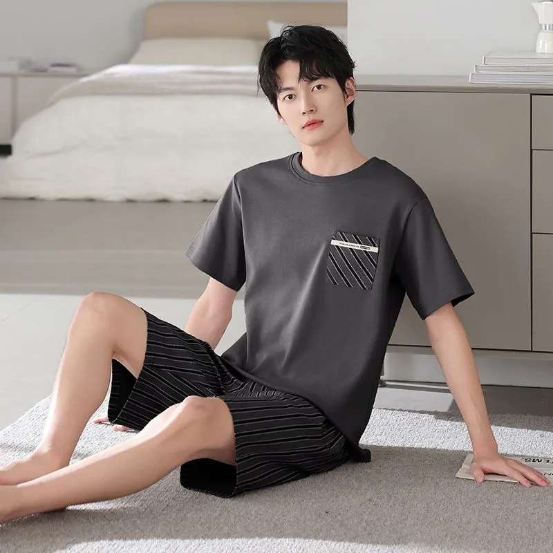 XISHE Men Pajama Sets-12