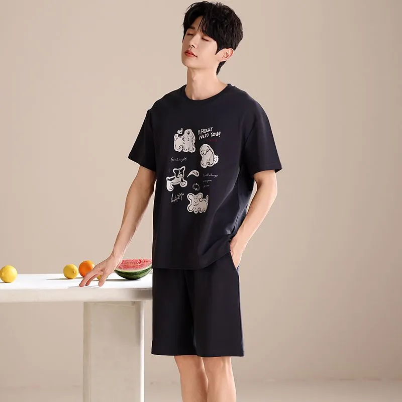 XISHE Pajama Set Men's Standard Color-4
