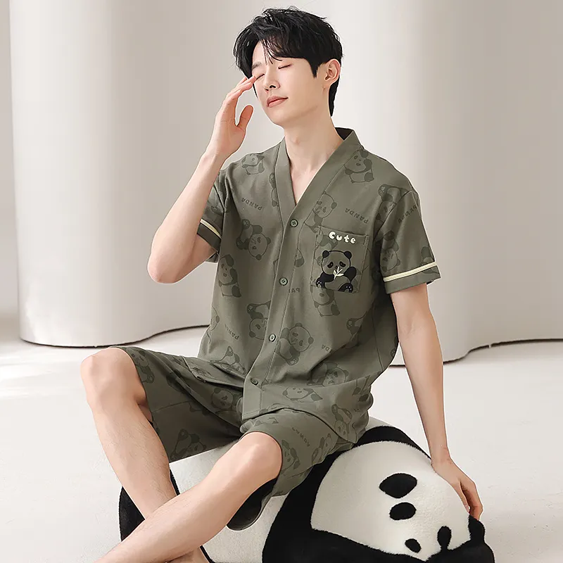 XISHE Men Pajama Sets-5