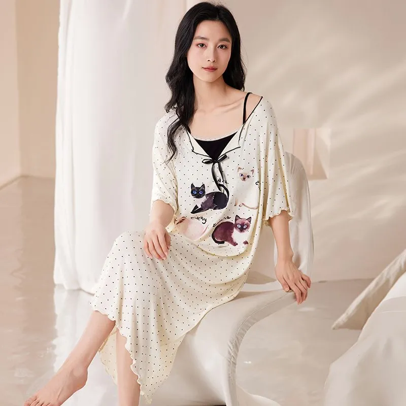 XISHE Nightgown Women's Standard Color-3