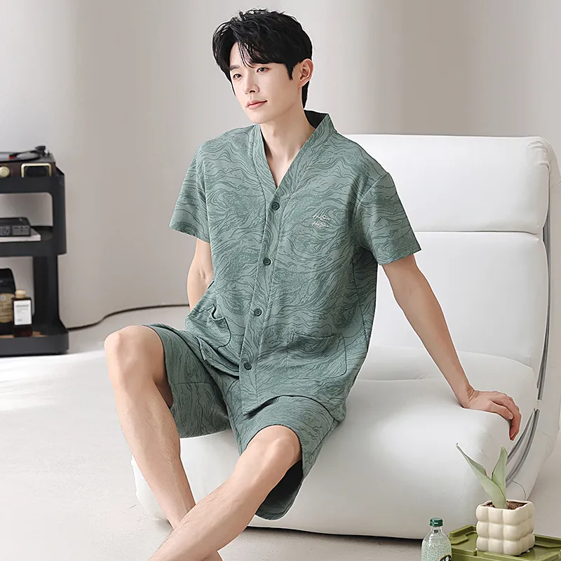 XISHE Men Pajama Sets-5