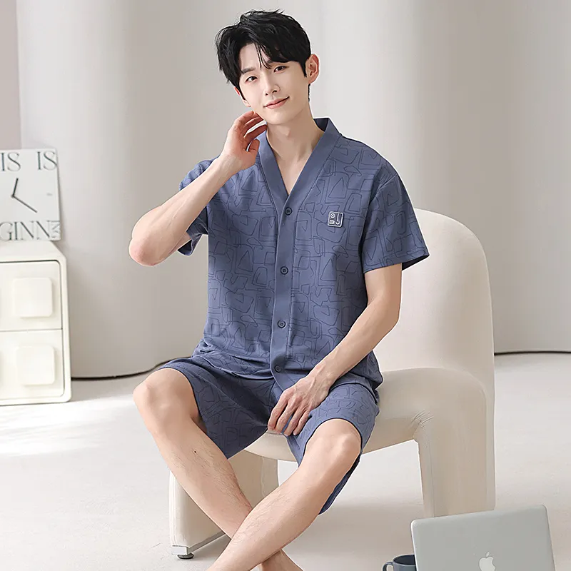 XISHE Men Pajama Sets-5
