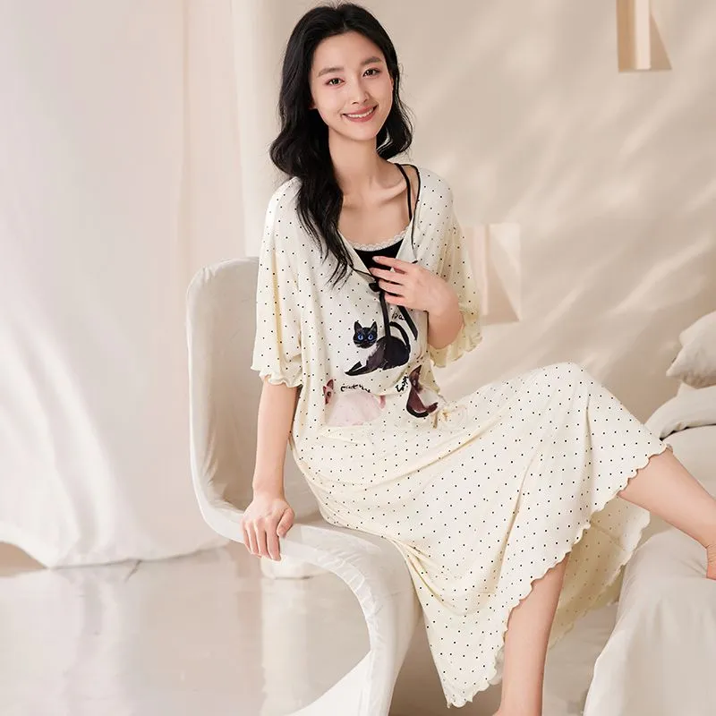 XISHE Nightgown Women's Standard Color-2