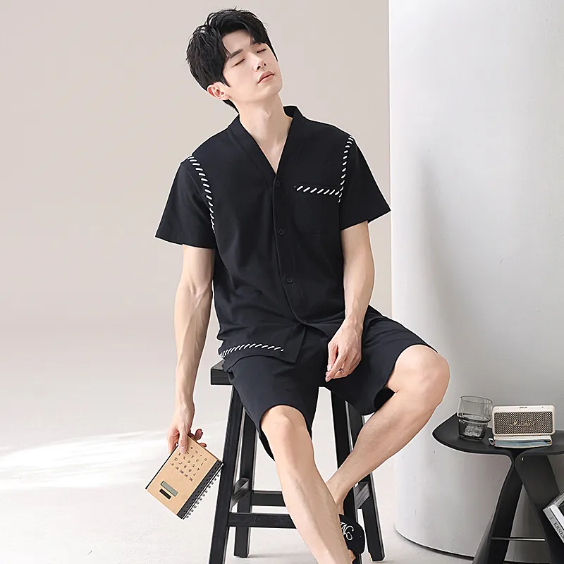 XISHE Men Pajama Sets-5