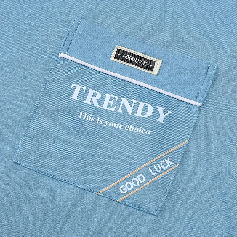 XISHE Pajama Set Men's Sky Blue-3