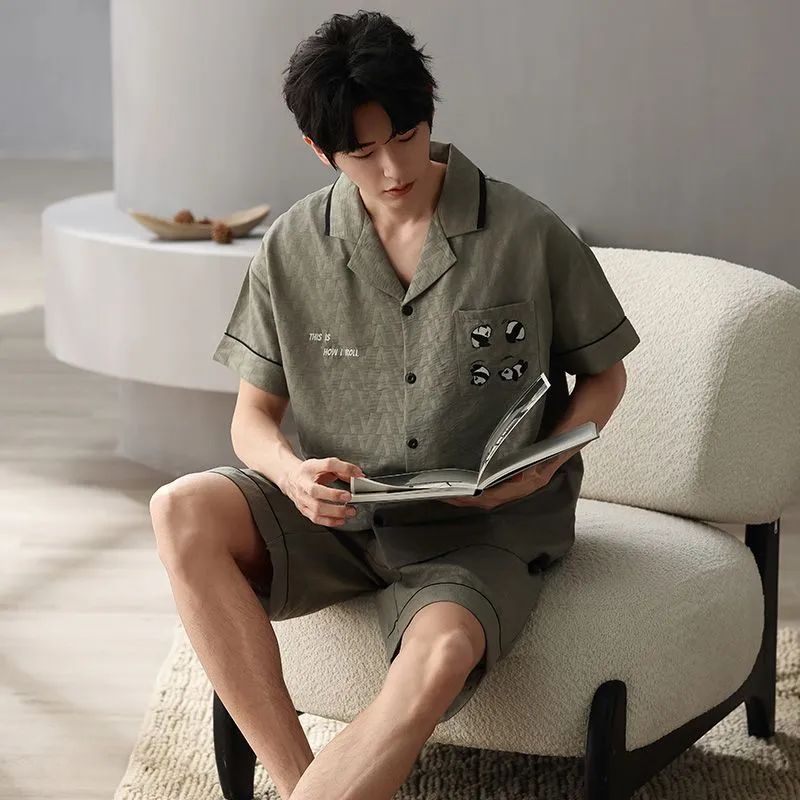 XISHE Men Pajama Sets-4
