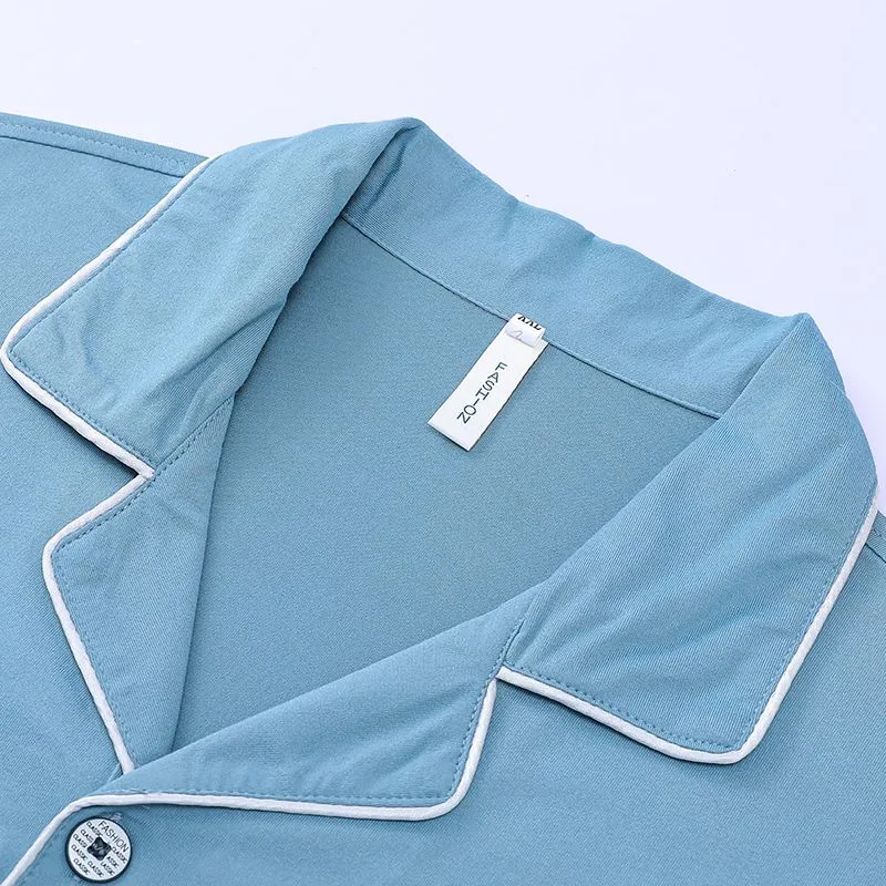 XISHE Pajama Set Men's Sky Blue-2