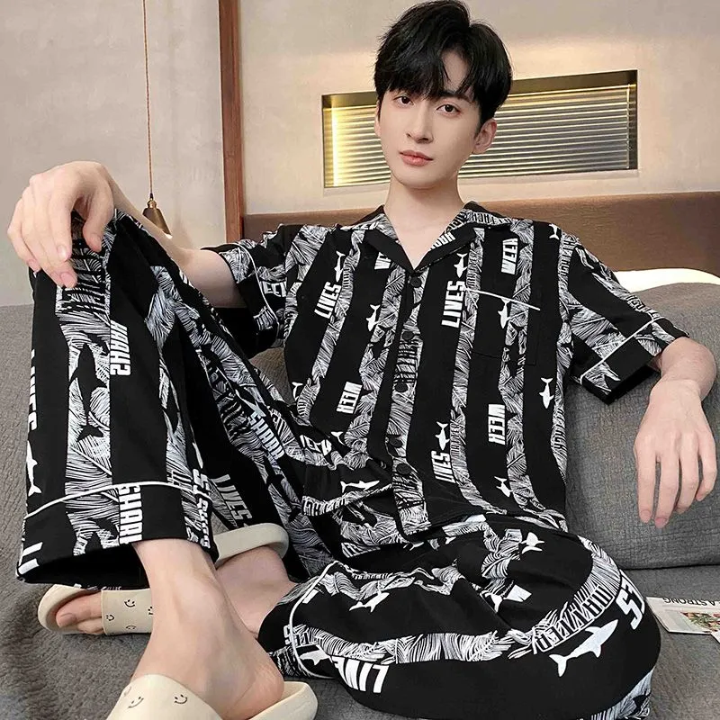 XISHE Men Pajama Sets-3