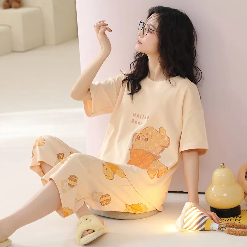 XISHE Pajama Set Women's Ginger Yellow-3