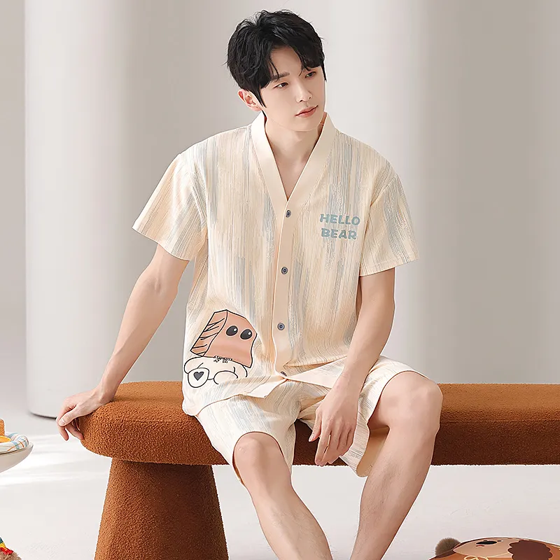 XISHE Men Pajama Sets-2
