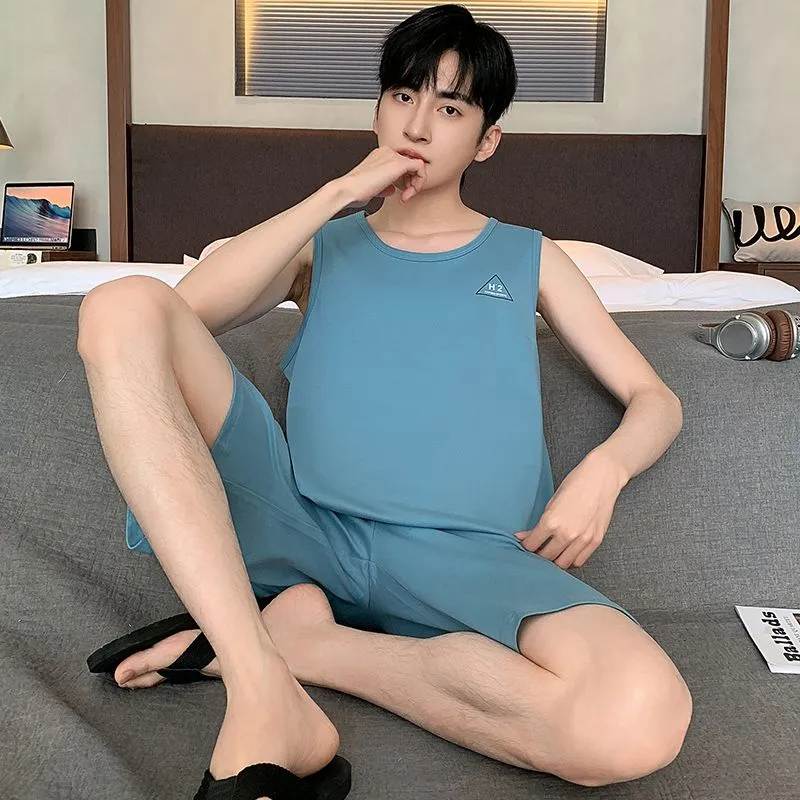 XISHE Pajama Set Men's Sky Blue-3