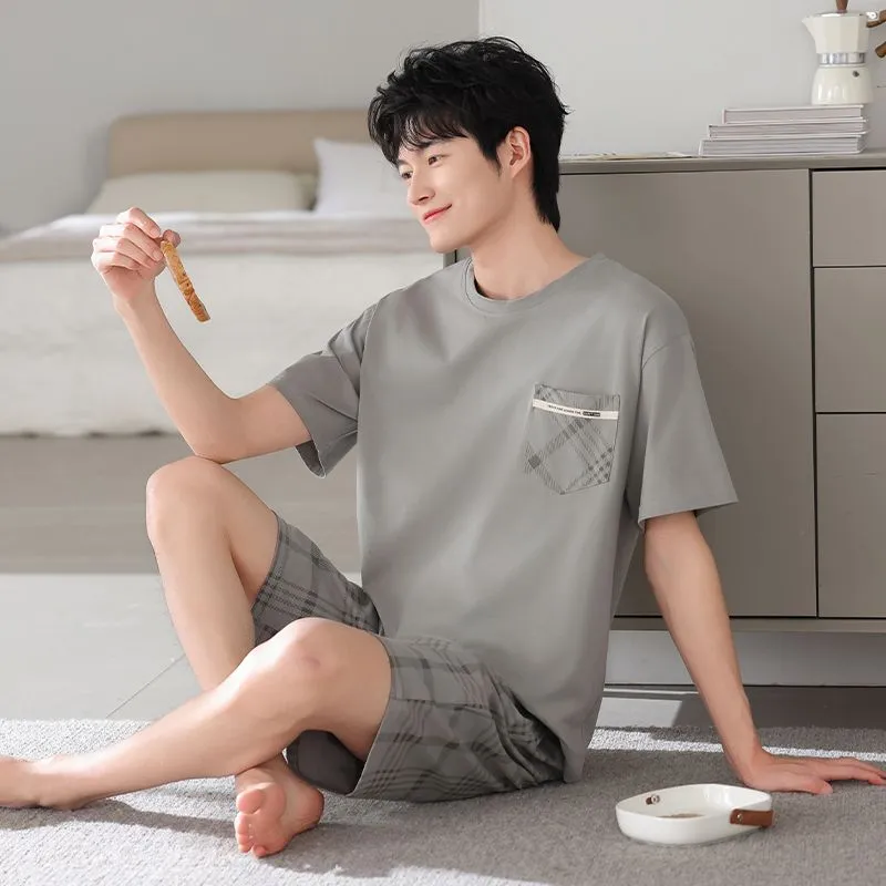 XISHE Men Pajama Sets-11