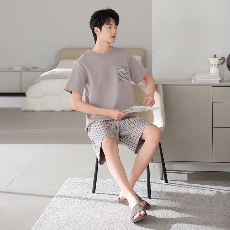 XISHE Men Pajama Sets-8