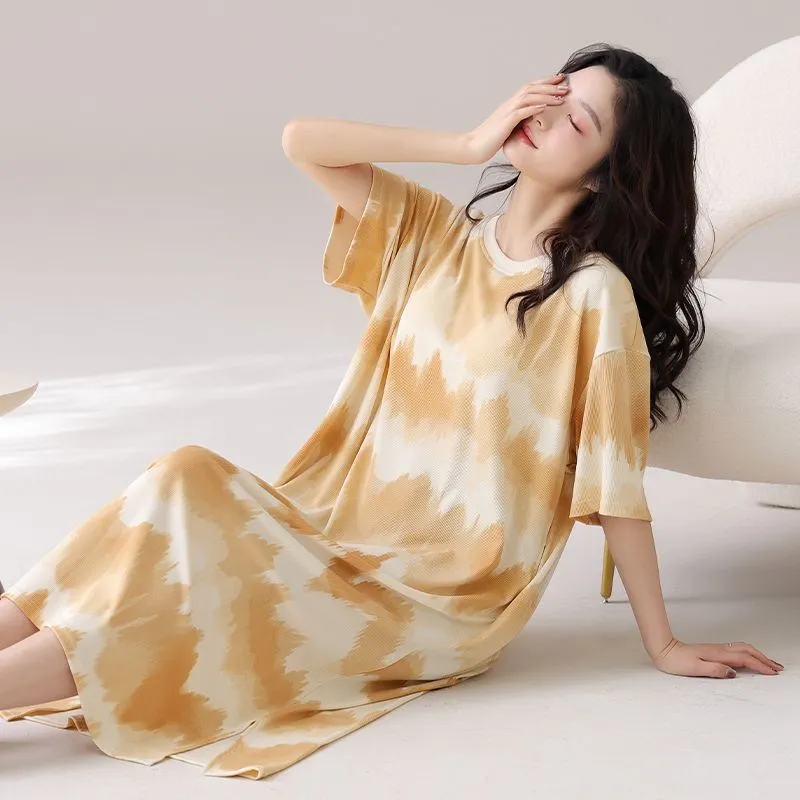 XISHE Nightgown Women's Ginger Yellow-3