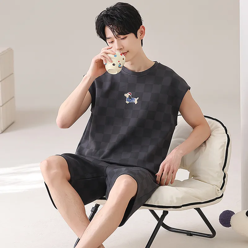 XISHE Men Pajama Sets-5