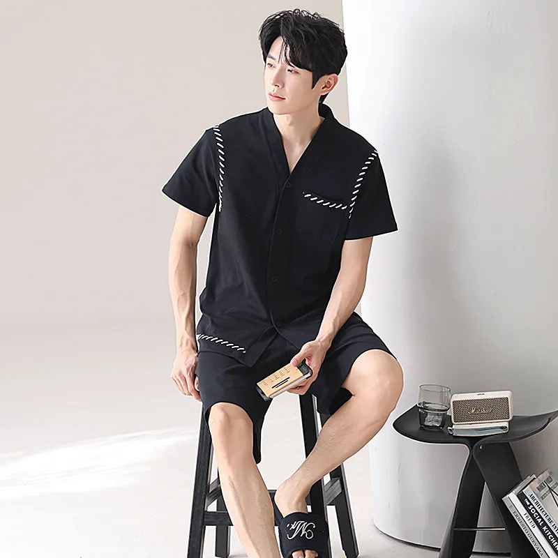 XISHE Men Pajama Sets-4