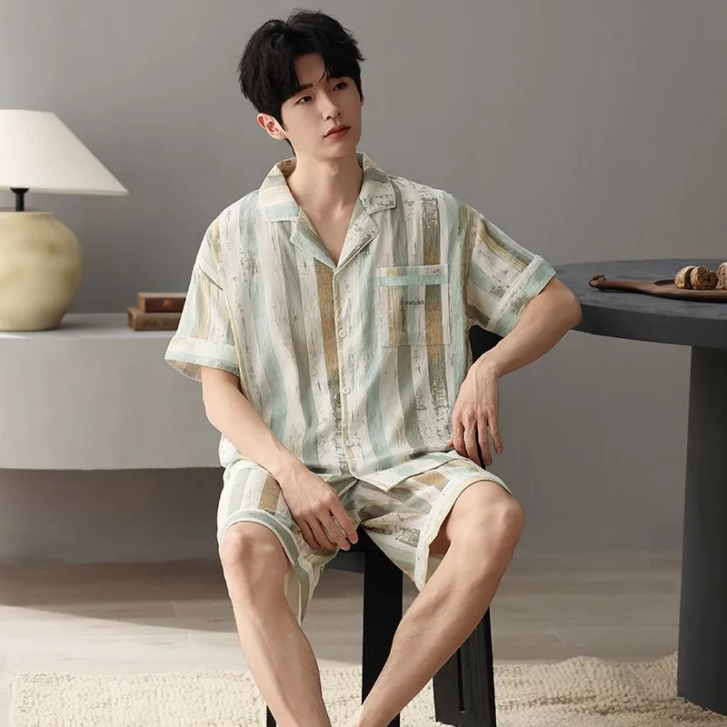 XISHE Men Pajama Sets-4