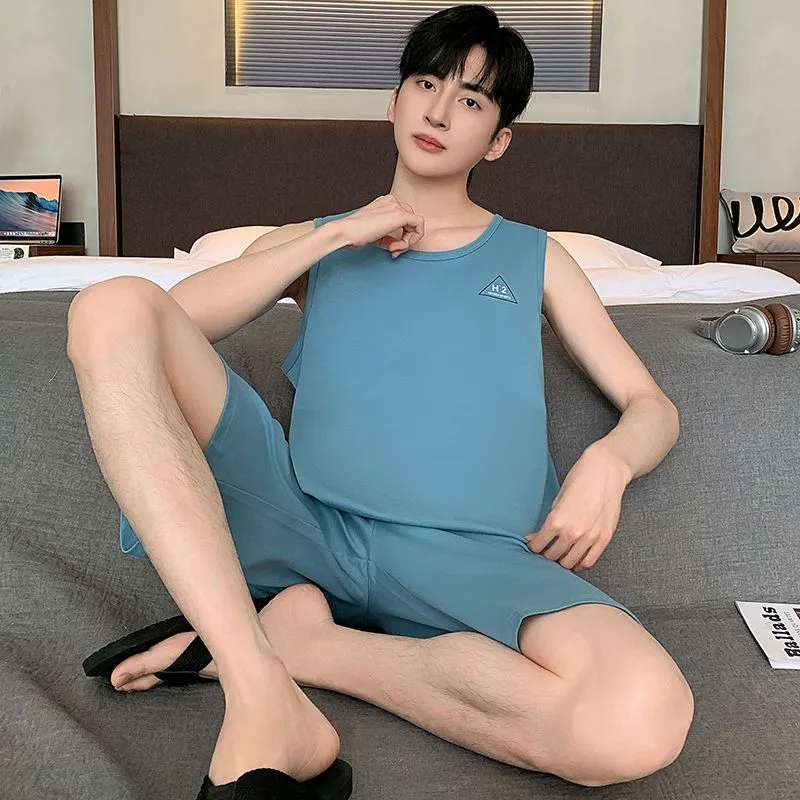 XISHE Pajama Set Men's Sky Blue-2