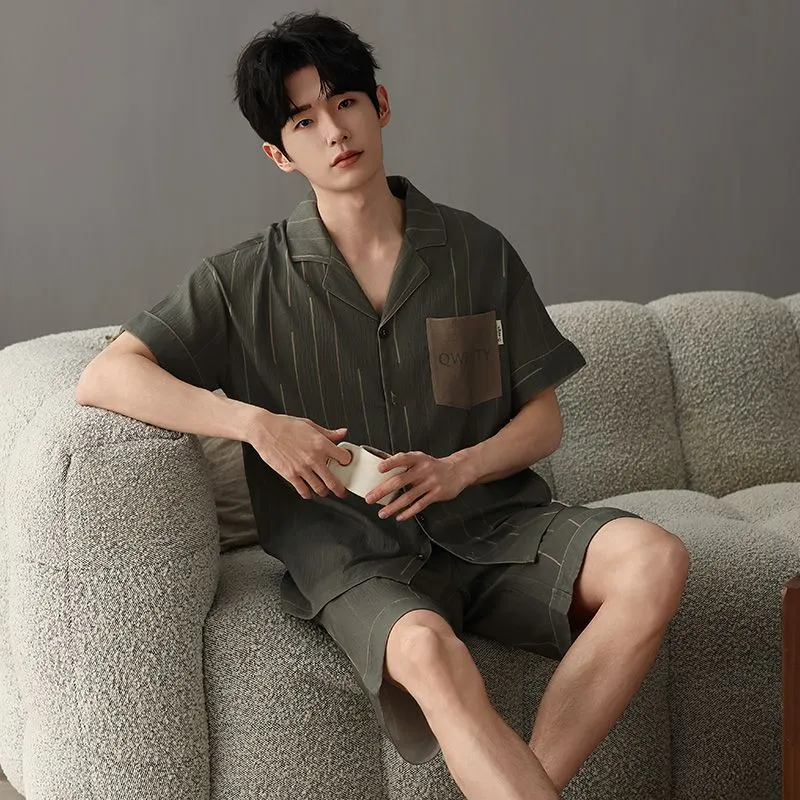 XISHE Men Pajama Sets-4