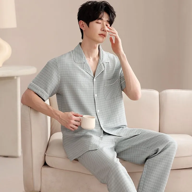 XISHE Men Pajama Sets-4