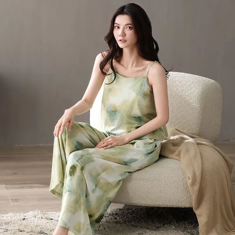 XISHE Pajama Set Women's Ink Green-2