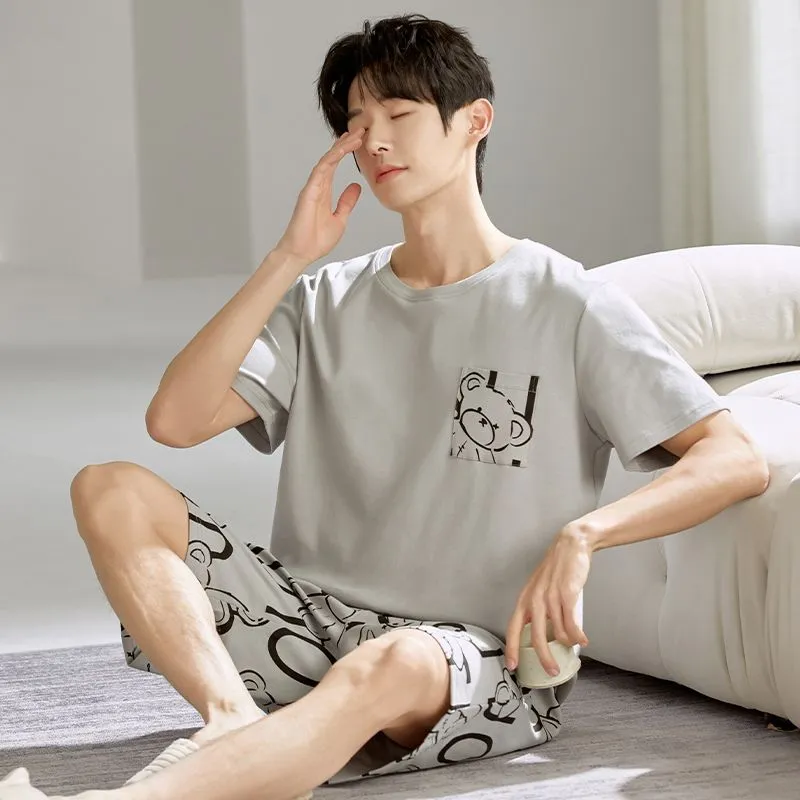 XISHE Men Pajama Sets-4