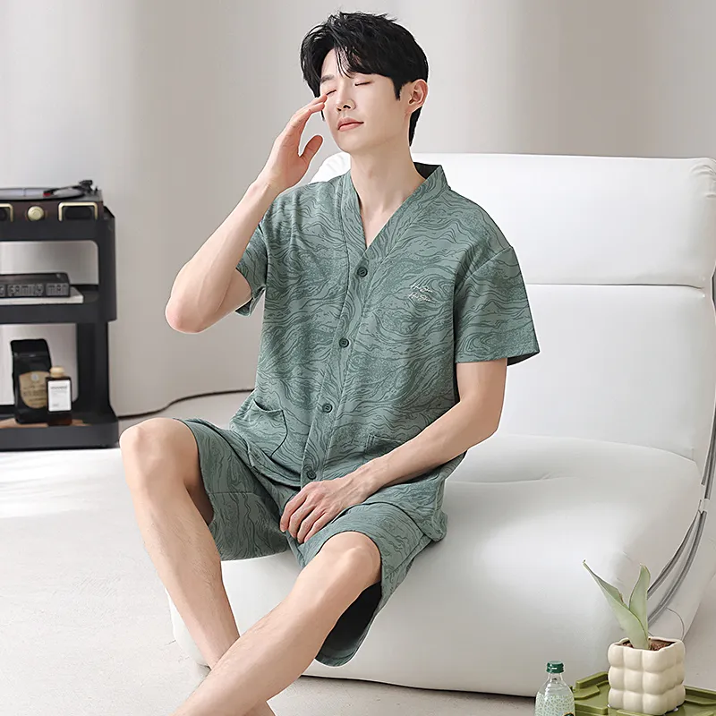 XISHE Men Pajama Sets-4