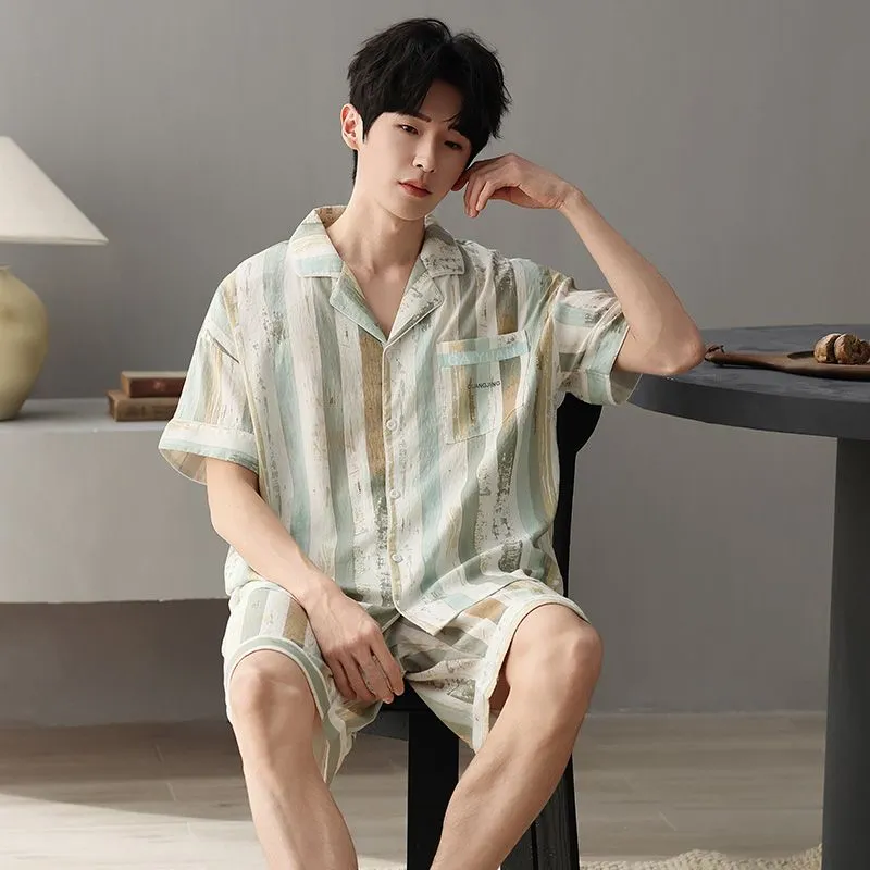 XISHE Men Pajama Sets-3