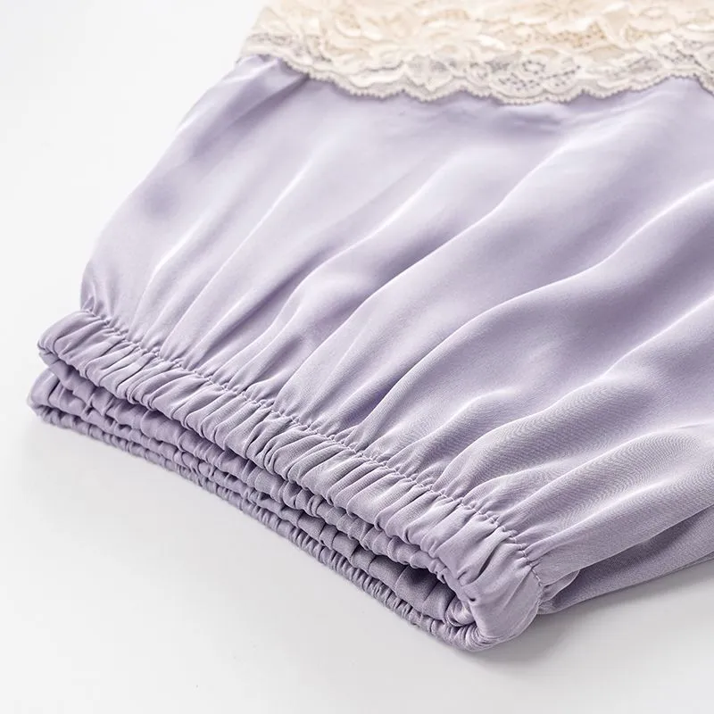 XISHE Pajama Set Women's Light Purple-5
