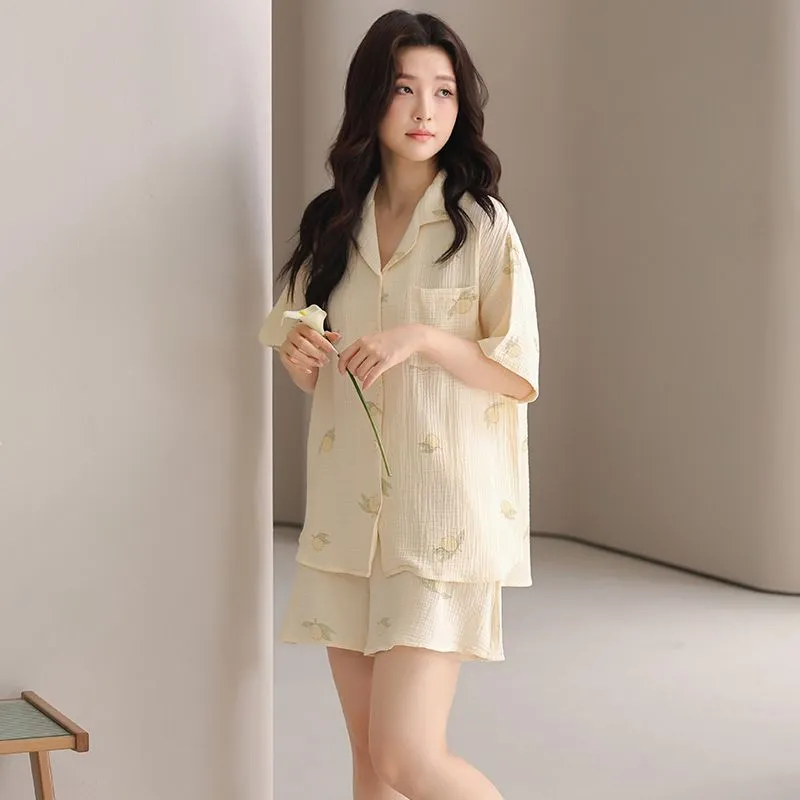 XISHE Pajama Set Women's Apricot-2