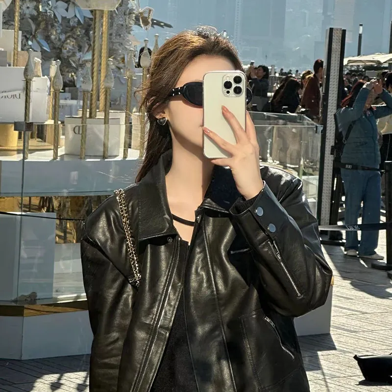 CAPONI Plate Frame Cat Eye Sunglasses Unisex-2
