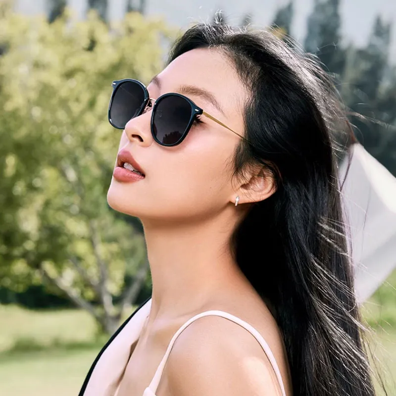 CAPONI TR/Memory Plastic Metal Square Sunglasses Unisex-3