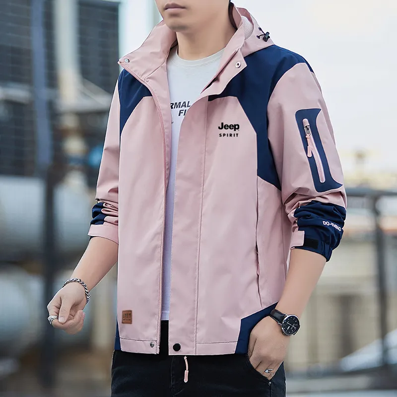 JEEP SPIRIT Waterproof And Windproof Windbreaker Jacket Men's-8