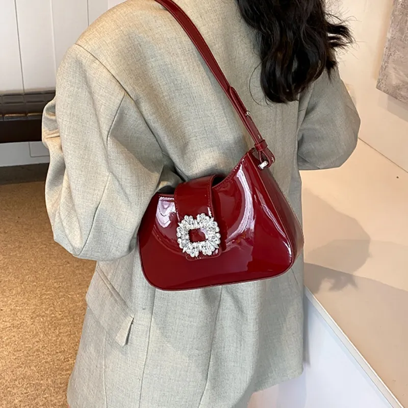 Rainbow Girl PU Shoulder Bag Women's Multicolor-16