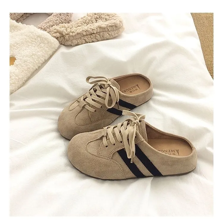 Alxnan Quiet Odor Resistant Closed Toe Slippers Women's Khaki-4