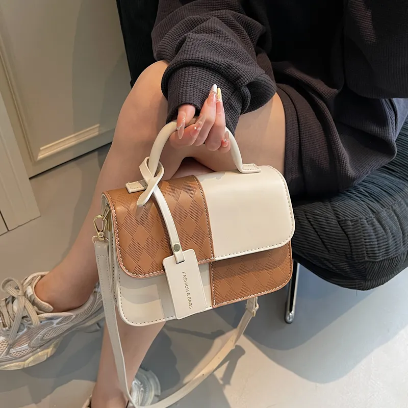 Rainbow Girl PU Shoulder Bag, Crossbody Bag, Handbag Regular Women's Silver/Black/Pink/Brown-26