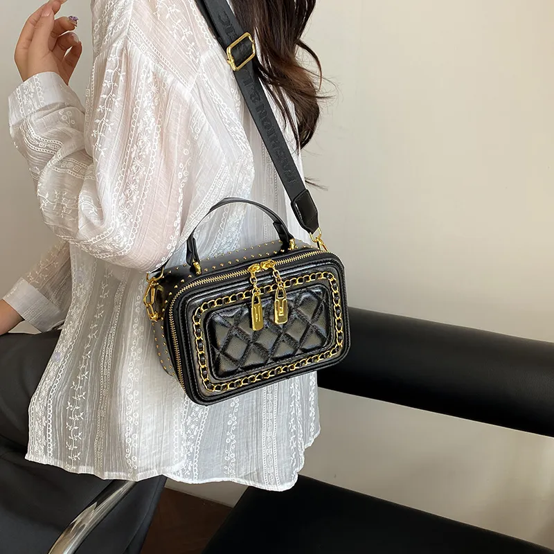 Rainbow Girl PU Handbag Women's White/Black/Brown-12