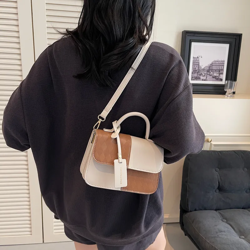 Rainbow Girl PU Shoulder Bag, Crossbody Bag, Handbag Regular Women's Silver/Black/Pink/Brown-22