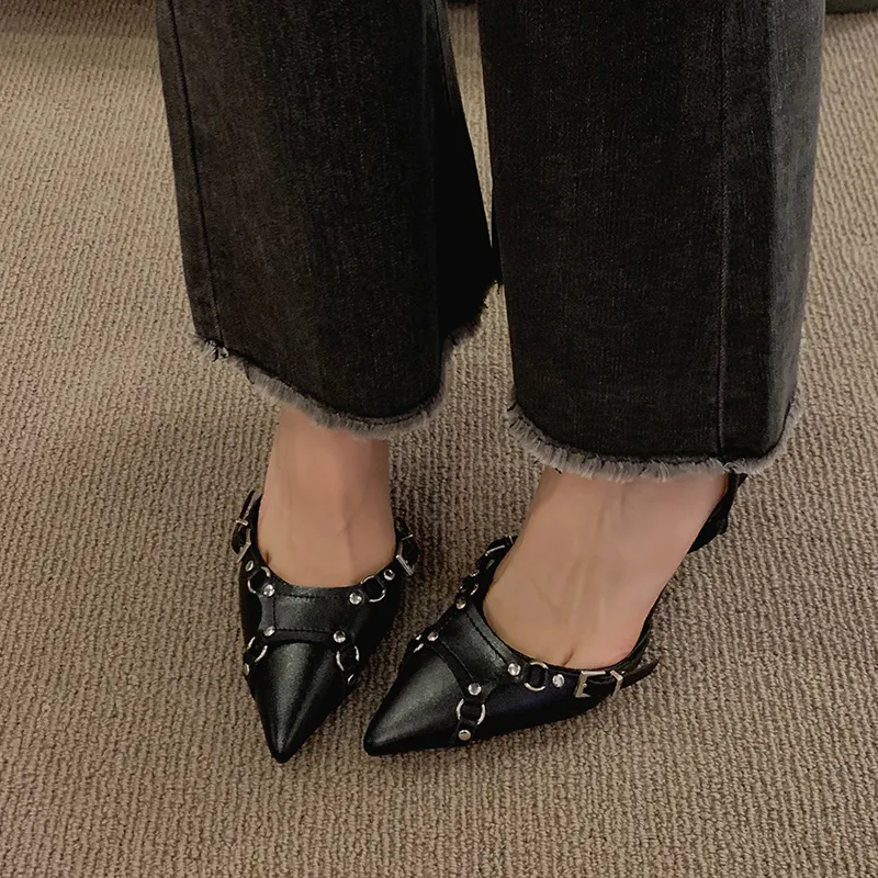 Alxnan High Heels Women's Black-3