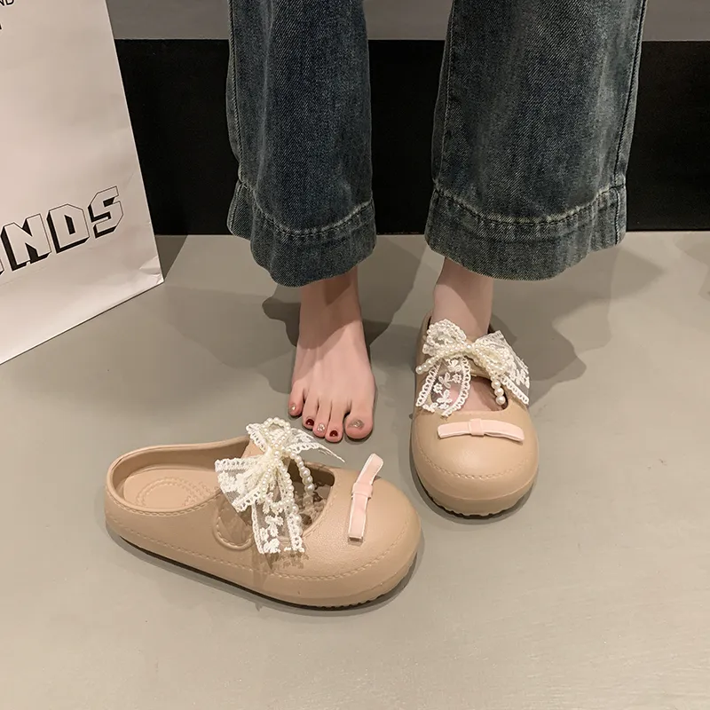 Alxnan Odor Resistant Closed Toe Slippers Women's-24