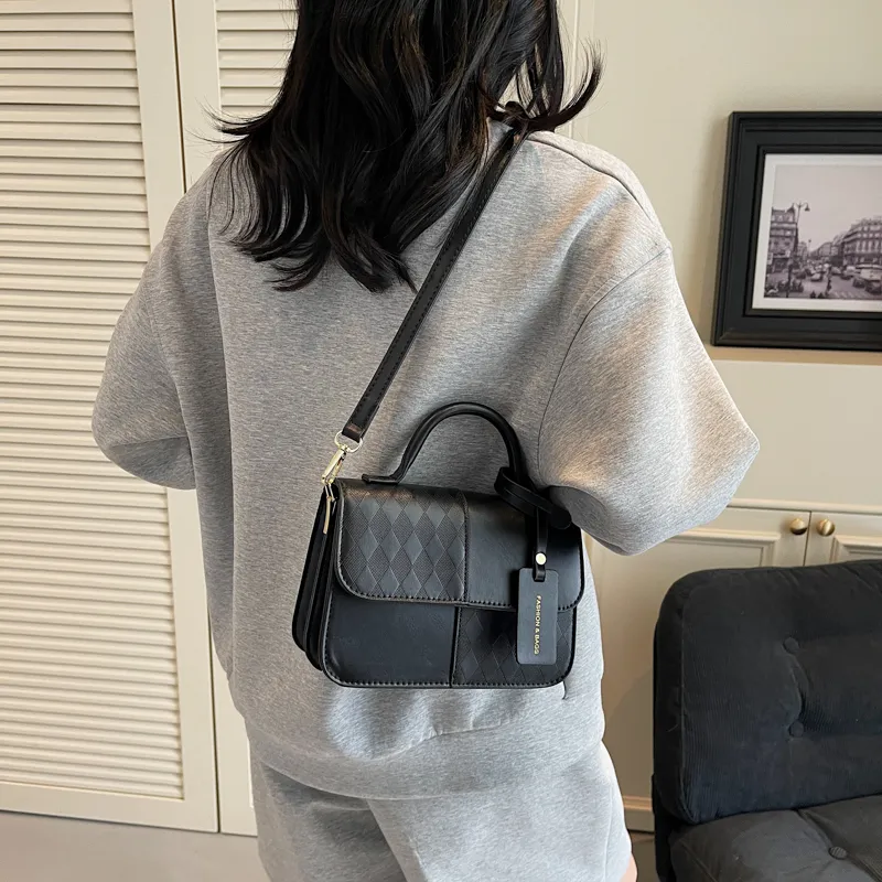 Rainbow Girl PU Shoulder Bag, Crossbody Bag, Handbag Regular Women's Silver/Black/Pink/Brown-9
