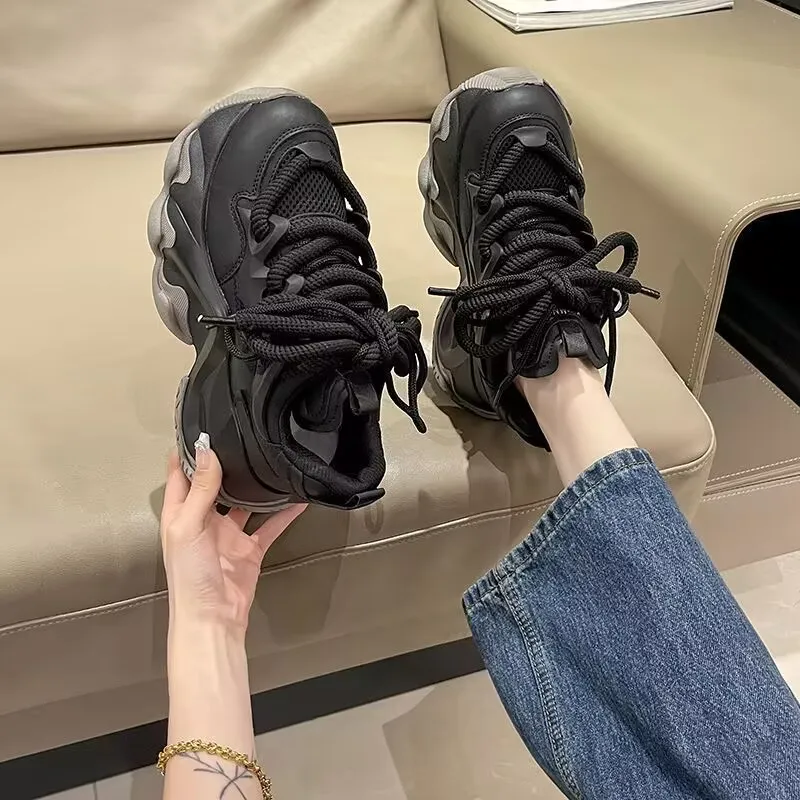 Alxnan Breathable And Lightweight Low Top Chunky Sneakers Women's-8
